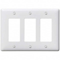 Hubbell Wiring Device-Kellems - Wall Plates Wall Plate Type: Outlet Wall Plates Color: White - Americas Industrial Supply