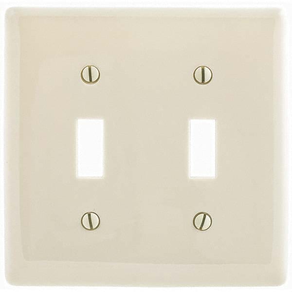 Hubbell Wiring Device-Kellems - Wall Plates Wall Plate Type: Switch Plates Color: Light Almond - Americas Industrial Supply