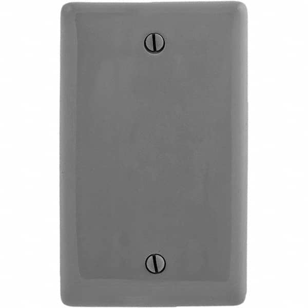 Hubbell Wiring Device-Kellems - Wall Plates Wall Plate Type: Blank Wall Plate Color: Gray - Americas Industrial Supply