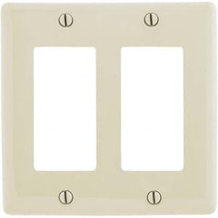 Hubbell Wiring Device-Kellems - Wall Plates Wall Plate Type: Outlet Wall Plates Color: Light Almond - Americas Industrial Supply