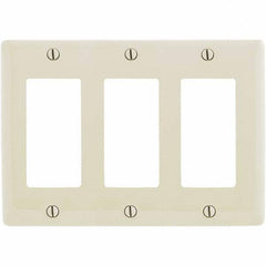 Hubbell Wiring Device-Kellems - Wall Plates Wall Plate Type: Outlet Wall Plates Color: Light Almond - Americas Industrial Supply