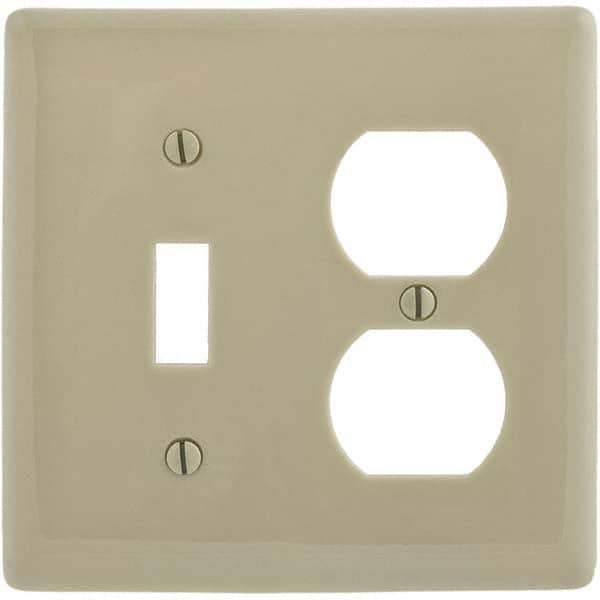 Hubbell Wiring Device-Kellems - Wall Plates Wall Plate Type: Combination Wall Plates Color: Ivory - Americas Industrial Supply