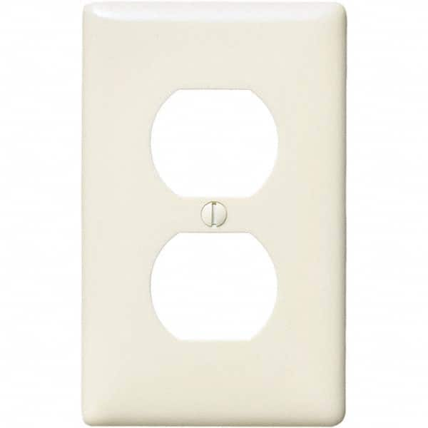 Hubbell Wiring Device-Kellems - Wall Plates Wall Plate Type: Outlet Wall Plates Color: Light Almond - Americas Industrial Supply