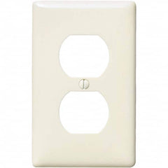 Hubbell Wiring Device-Kellems - Wall Plates Wall Plate Type: Outlet Wall Plates Color: Light Almond - Americas Industrial Supply