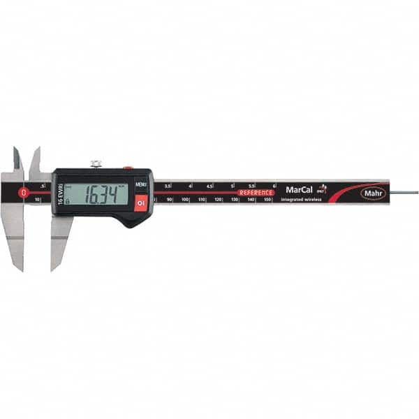 Mahr - 0 to 150mm Range, 0.01mm Resolution, IP67 Electronic Caliper - Americas Industrial Supply