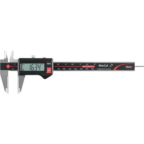 Mahr - 0 to 150mm Range, 0.01mm Resolution, IP67 Electronic Caliper - Americas Industrial Supply