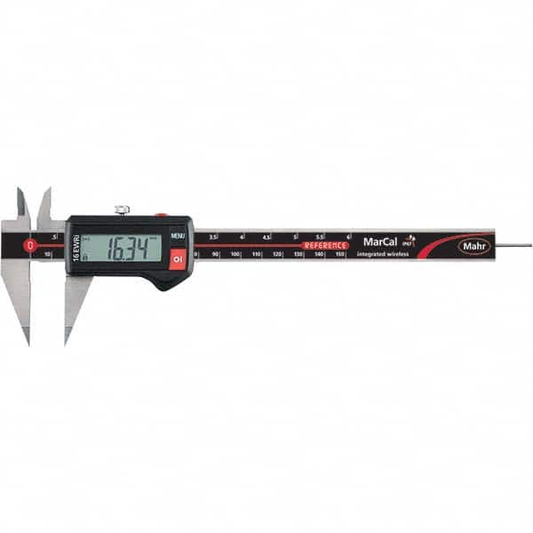 Mahr - 0 to 150mm Range, 0.01mm Resolution, IP67 Electronic Caliper - Americas Industrial Supply