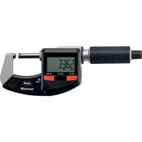 Mahr - Electronic Outside Micrometers Type: Standard Minimum Measurement (Decimal Inch): 1.0000 - Americas Industrial Supply