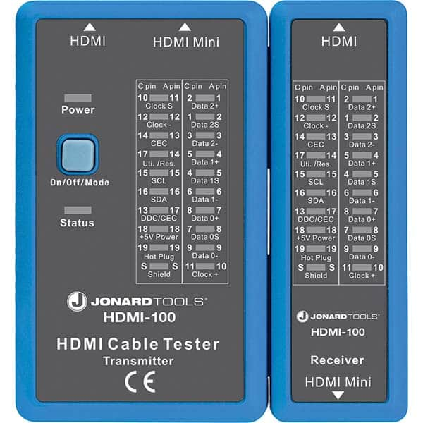 Jonard Tools - Cable Testers Cable Type: HDMI; Mini HDMI Display Type: No Screen - Americas Industrial Supply