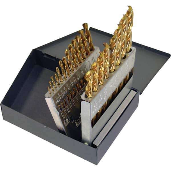 Cle-Line - Drill Bit Sets System of Measurement: Inch Drill Bit Material: High Speed Steel - Americas Industrial Supply
