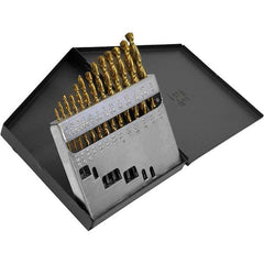 Cle-Line - Drill Bit Sets System of Measurement: Inch Drill Bit Material: High Speed Steel - Americas Industrial Supply