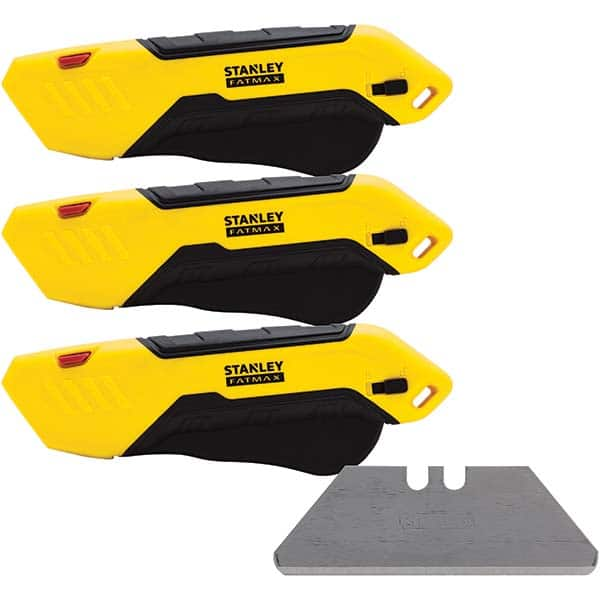 Stanley - Utility Knives, Snap Blades & Box Cutters Type: Safety Utility Knife Blade Type: Retractable - Americas Industrial Supply