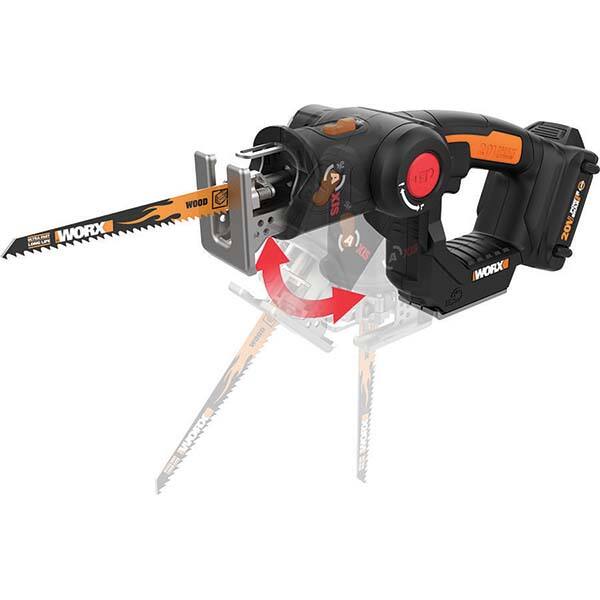 Worx - Cordless Reciprocating Saws Voltage: 20.00 Battery Chemistry: Lithium-Ion - Americas Industrial Supply