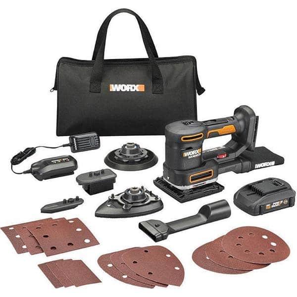 Worx - Electric Orbital Sanders Sander Type: Cordless Random Orbital Random Orbit: Yes - Americas Industrial Supply