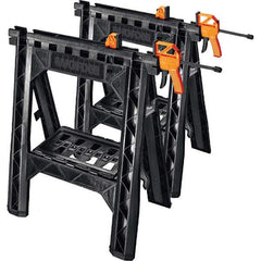 Worx - Stationary Work Benches, Tables Type: Foldup Sawhorse Top Material: Plastic - Americas Industrial Supply