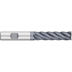 Titan USA - Square End Mills; Mill Diameter (Inch): 5/8 ; Mill Diameter (Decimal Inch): 0.6250 ; Number of Flutes: 5 ; Length of Cut (Inch): 2-1/4 ; Length of Cut (Decimal Inch): 2.2500 ; Material: Solid Carbide - Exact Industrial Supply
