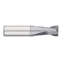Titan USA - Square End Mills; Mill Diameter (Inch): 1/16 ; Mill Diameter (Decimal Inch): 0.0625 ; Number of Flutes: 2 ; Length of Cut (Inch): 1/8 ; Length of Cut (Decimal Inch): 0.1250 ; Material: Solid Carbide - Exact Industrial Supply