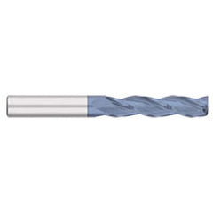 Titan USA - Square End Mills; Mill Diameter (Inch): 1/4 ; Mill Diameter (Decimal Inch): 0.2500 ; Number of Flutes: 3 ; Length of Cut (Inch): 1-1/2 ; Length of Cut (Decimal Inch): 1.5000 ; Material: Solid Carbide - Exact Industrial Supply