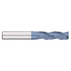 Titan USA - Square End Mills; Mill Diameter (Inch): 1/4 ; Mill Diameter (Decimal Inch): 0.2500 ; Number of Flutes: 3 ; Length of Cut (Inch): 1-1/8 ; Length of Cut (Decimal Inch): 1.1250 ; Material: Solid Carbide - Exact Industrial Supply