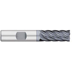 Titan USA - Square End Mills; Mill Diameter (Inch): 5/8 ; Mill Diameter (Decimal Inch): 0.6250 ; Number of Flutes: 6 ; Length of Cut (Inch): 1-5/8 ; Length of Cut (Decimal Inch): 1.6250 ; Material: Solid Carbide - Exact Industrial Supply