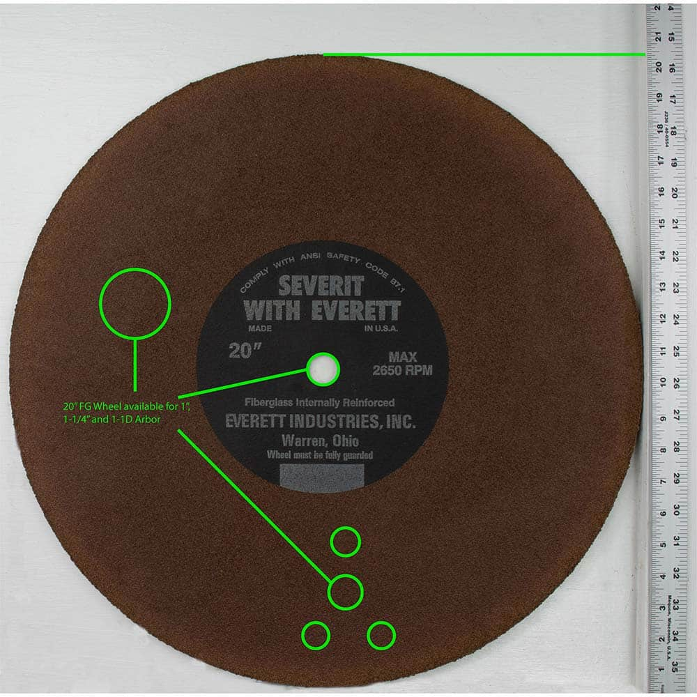 Everett - Cutoff Wheels; Tool Compatibility: Chop Saws; Cut-Off Saw; Electric-Powered Saw; Portable Saw; Shop Saw; Stationary Saw ; Wheel Diameter (Inch): 20 ; Hole Size (Decimal Inch): 0.1870 ; Hole Size (mm): 1.000 ; Wheel Thickness (Inch): .187 ; Abra - Exact Industrial Supply