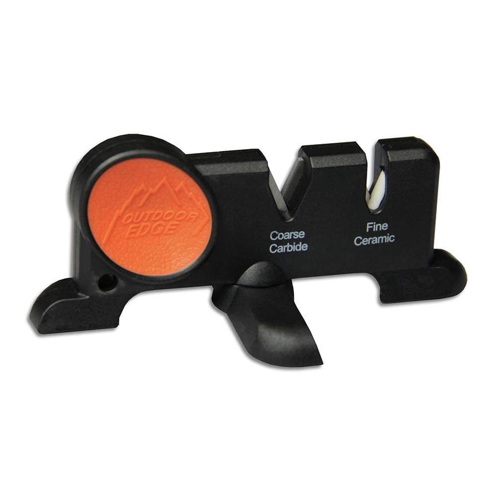 Outdoor Edge - Knife Accessories; Type: Knife Sharpener ; Additional Information: Includes coarse carbide and fine ceramic - Exact Industrial Supply