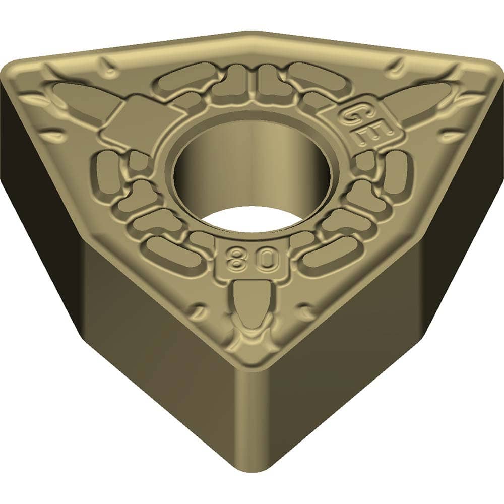 WNMG333EGE AC8020P Carbide Turning Insert Absotech Finish, 0.2559″ Long, 3/8″ Inscribed Circle, 0.0472″ Corner Radius, 0.1874″ Thick, Series AC8020P