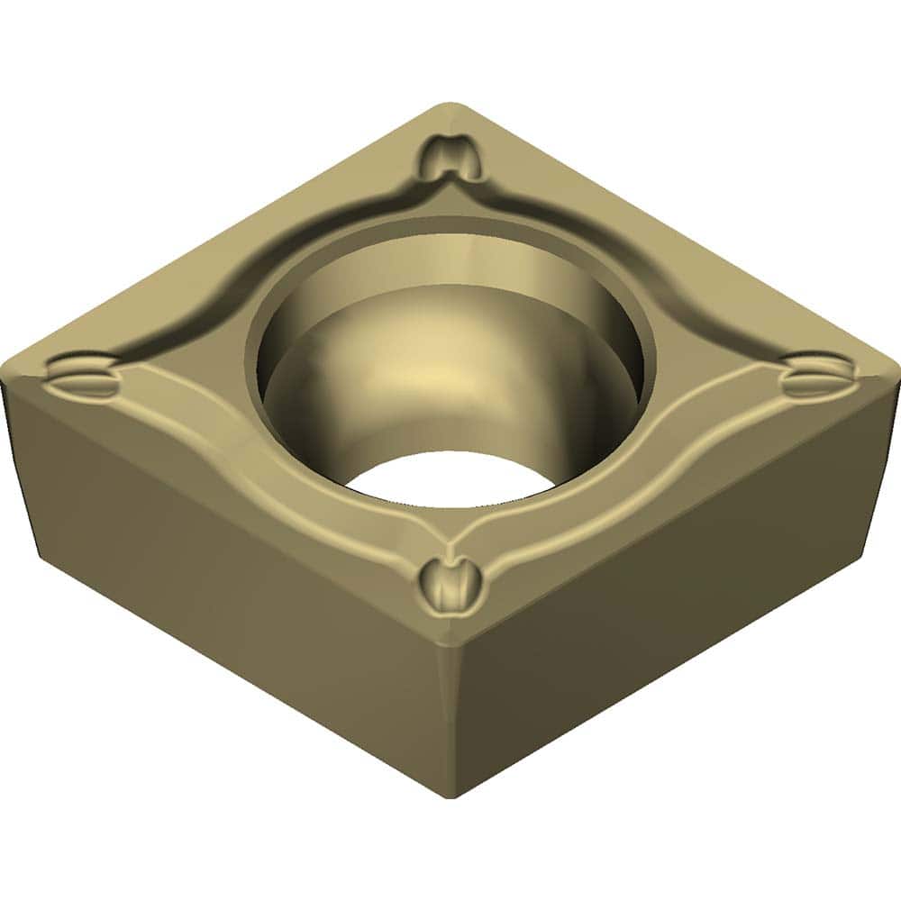 CCMT21.52ESU AC8020P Carbide Turning Insert Absotech Finish, 0.252″ Long, 1/4″ Inscribed Circle, 0.0315″ Corner Radius, 0.0937″ Thick, Series AC8020P