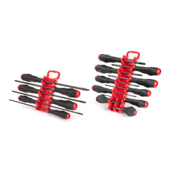 Screwdriver Sets; Screwdriver Types Included: Slotted; Phillips; Container Type: Plastic Holder; Finish: Black Oxide; Number Of Pieces: 16; Contents: #0-3; 1/8-5/16″