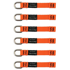 3700 Med Orange Web Tool Tails 2Lb 6-Pack - Americas Industrial Supply