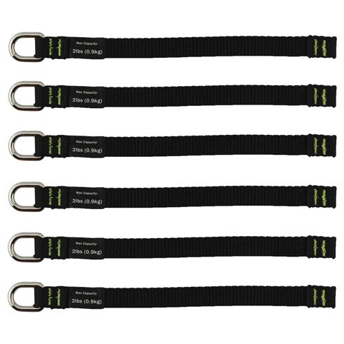 3700 2X-Long Black Web Tool Tails 2Lb 6-Pack - Americas Industrial Supply