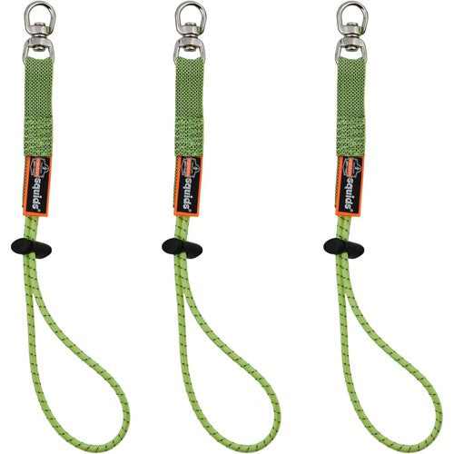 3713 Standard Lime Elastic Loop Tool Tail Swivel - 10Lbs 3-Pack - Americas Industrial Supply