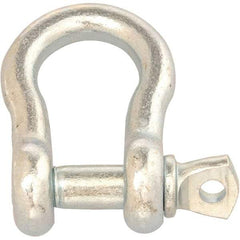 Campbell - 1/2" Nominal Chain Size, 1 Ton Carbon Steel Screw Anchor Shackle - Americas Industrial Supply