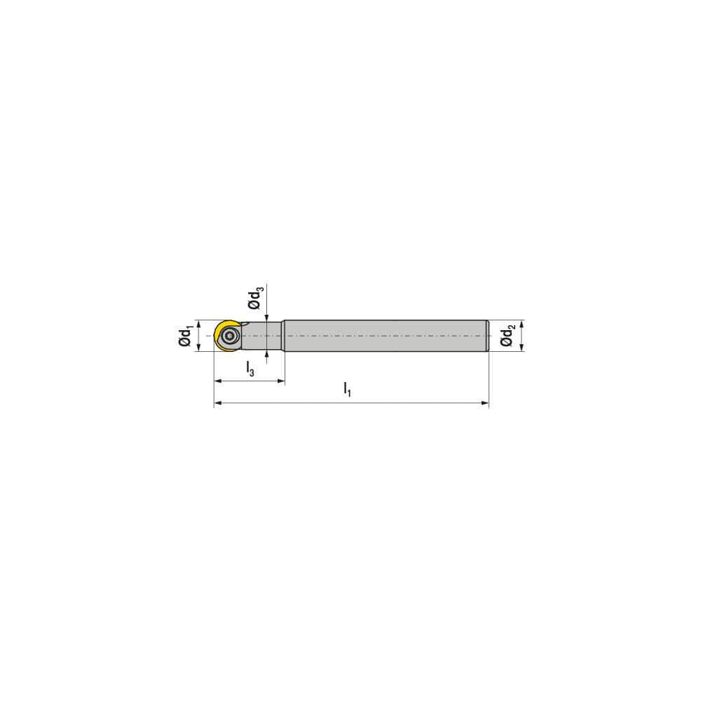 Indexable Ball Nose End Mills; Milling Diameter: 32.00 mm; Maximum Depth Of Cut: 56.00 mm; Shank Diameter: 32.00 mm; Shank Type: Cylindrical; Compatible Insert Style: ROGX; ROHX; Compatible Insert Size Code: RO.X 32..; Toolholder Style: Cylindrical Steel