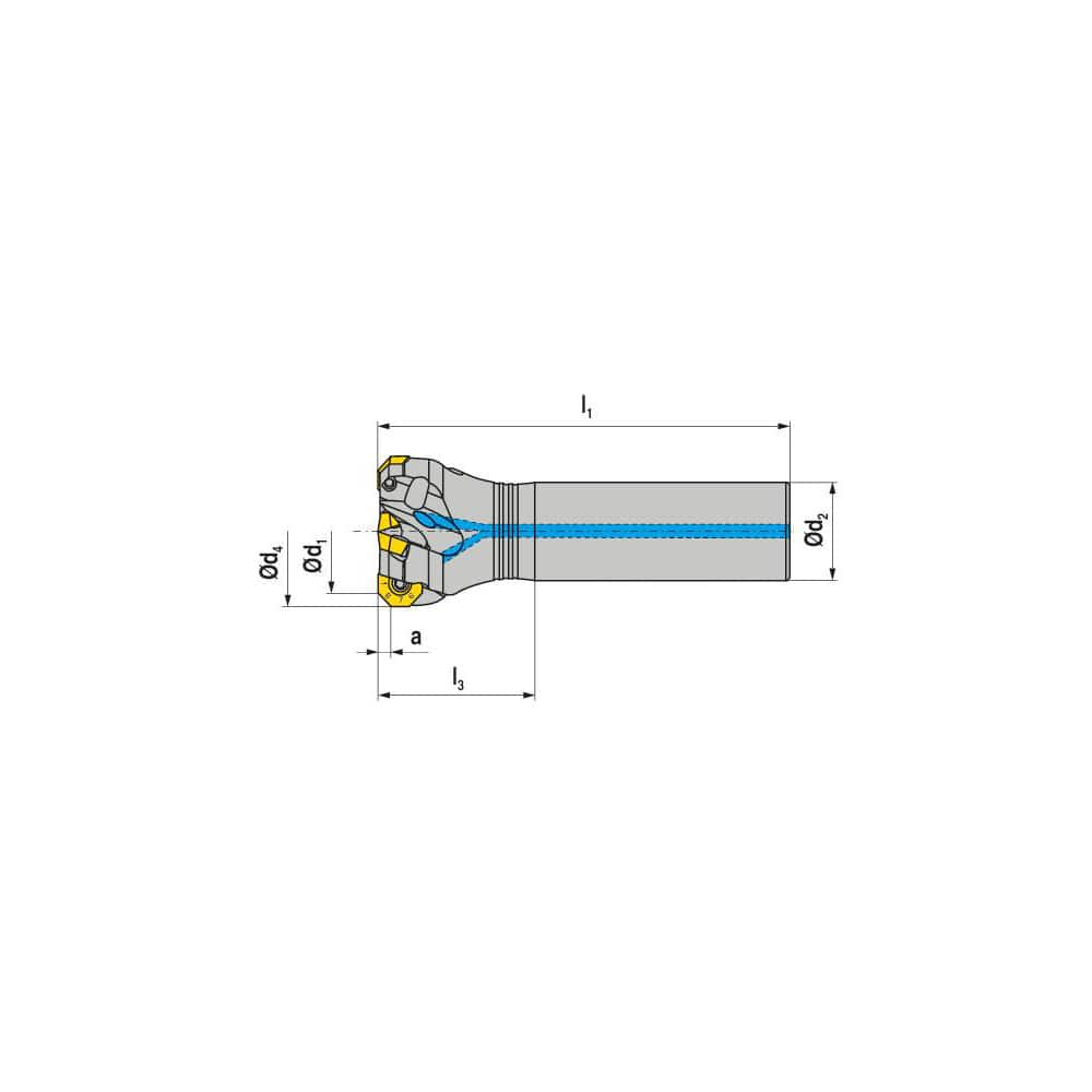 Indexable Chamfer & Angle End Mills; Minimum Cutting Diameter (Inch): 1-1/4; Minimum Cutting Diameter (Decimal Inch): 1.2500; Maximum Cutting Diameter (Decimal Inch): 1.4790; Lead Angle: 43; Maximum Depth of Cut (Decimal Inch): 0.0984; Compatible Insert S