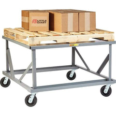 Little Giant - 3,600 Lb Capacity Steel Adjustable Pallet Stand - 30" High - Americas Industrial Supply