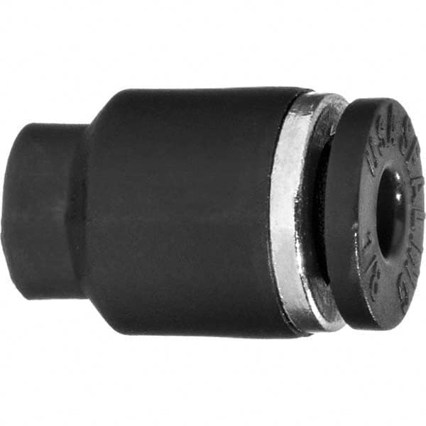 Value Collection - 12mm OD, Nylon Push-to-Connect Cap - 150 Max psi, Black - Americas Industrial Supply