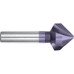 Magafor - 10.4mm Head Diam, 15/64" Shank Diam, 90° Cobalt Countersink - 1-3/4" OAL, Single End, Straight Shank, Right Hand Cut - Americas Industrial Supply