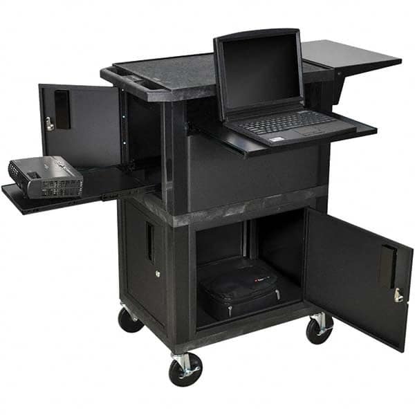 Luxor - Mobile Work Centers Type: Pull-Out Tray Shelf Storage Cabinet Load Capacity (Lb.): 300 - Americas Industrial Supply