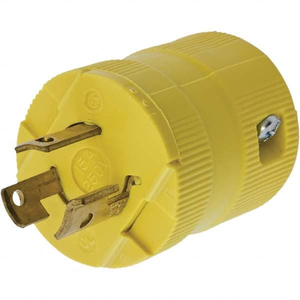 Hubbell Wiring Device-Kellems - 250V 15A NEMA L6-15P Industrial Twist Lock Plug - Americas Industrial Supply