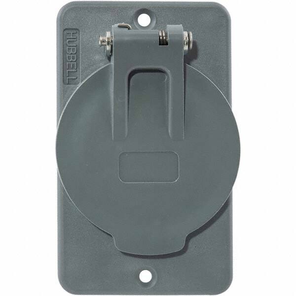 Hubbell Wiring Device-Kellems - Electrical Outlet Box & Switch Box Accessories Accessory Type: Box Cover Material: PBT Resin - Americas Industrial Supply