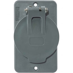 Hubbell Wiring Device-Kellems - Electrical Outlet Box & Switch Box Accessories Accessory Type: Box Cover Material: PBT Resin - Americas Industrial Supply