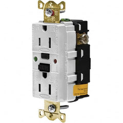 Hubbell Wiring Device-Kellems - GFCI Receptacles Grade: Industrial Color: White - Americas Industrial Supply