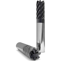 GWS - 1-1/4" Diam 4 Flute Solid Carbide 0.09" Corner Radius End Mill - Americas Industrial Supply