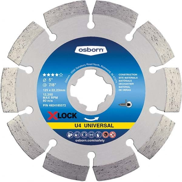 Osborn - 4-1/2 x 0.09, 7/8" Hole Diamond Cutoff Wheel - Americas Industrial Supply