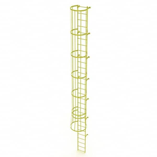 TRI-ARC - Rolling & Wall Mounted Ladders & Platforms Type: Fixed Ladder Style: Safety Cage - Americas Industrial Supply