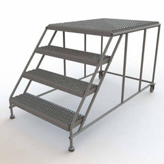 TRI-ARC - Rolling & Wall Mounted Ladders & Platforms Type: Rolling Work Platform Style: Steel Work Platform - Americas Industrial Supply