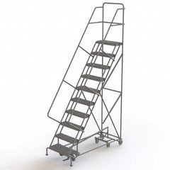 TRI-ARC - Rolling & Wall Mounted Ladders & Platforms Type: All-Directional Ladder Style: Forward Descent 50 Degree Incline - Americas Industrial Supply