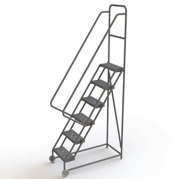 TRI-ARC - Rolling & Wall Mounted Ladders & Platforms Type: TiltNRoll Rolling Ladder Style: Tilt & Roll Safety Ladder - Americas Industrial Supply