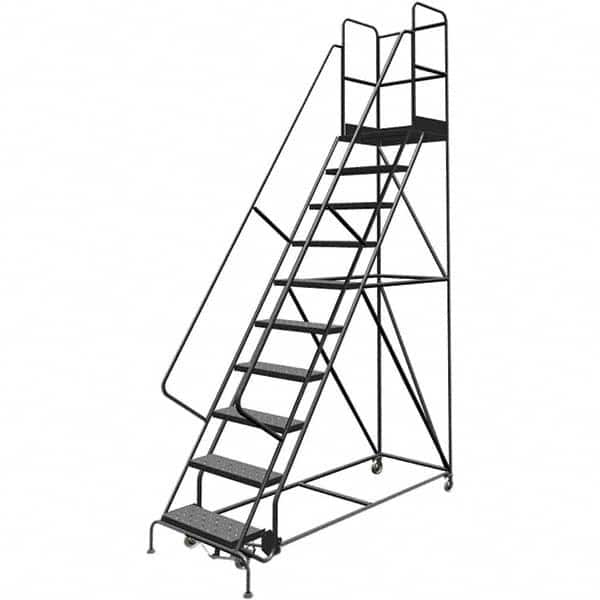 TRI-ARC - Rolling & Wall Mounted Ladders & Platforms Type: Rolling Warehouse Ladder Style: Rolling Platform Ladder - Americas Industrial Supply